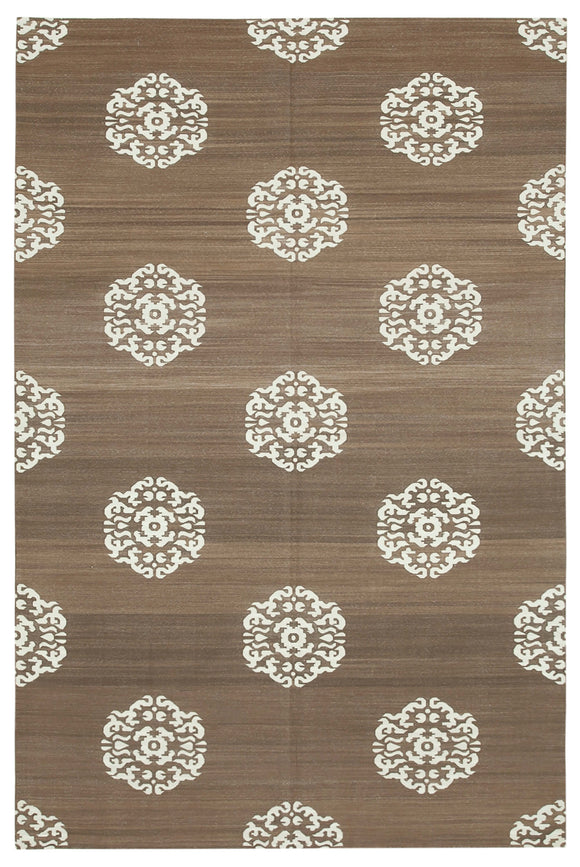 5' 11'' x 8' 10'' Flatweave Dhurrie Rug