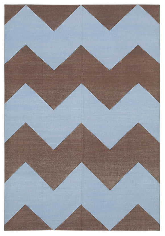 6' 3'' x 8' 10'' Flatweave Dhurrie Rug