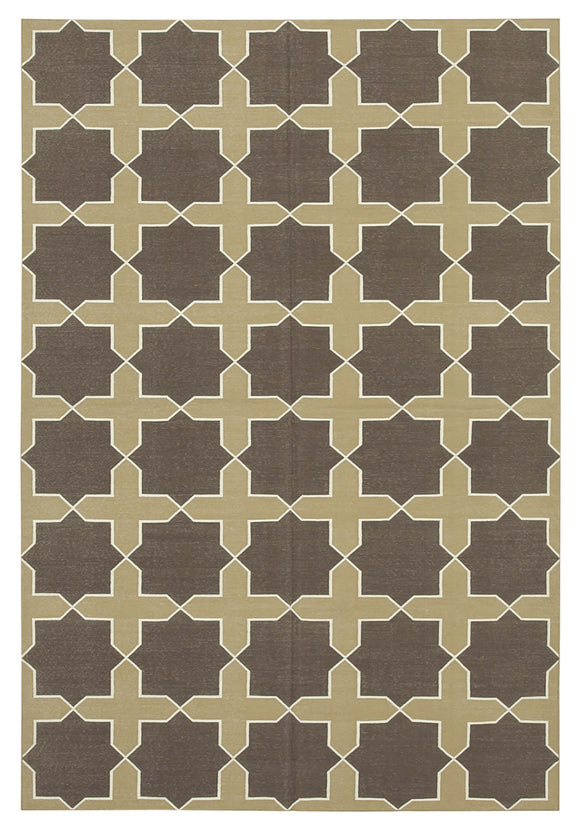 6' 3'' x 9' 1'' Flatweave Dhurrie Rug