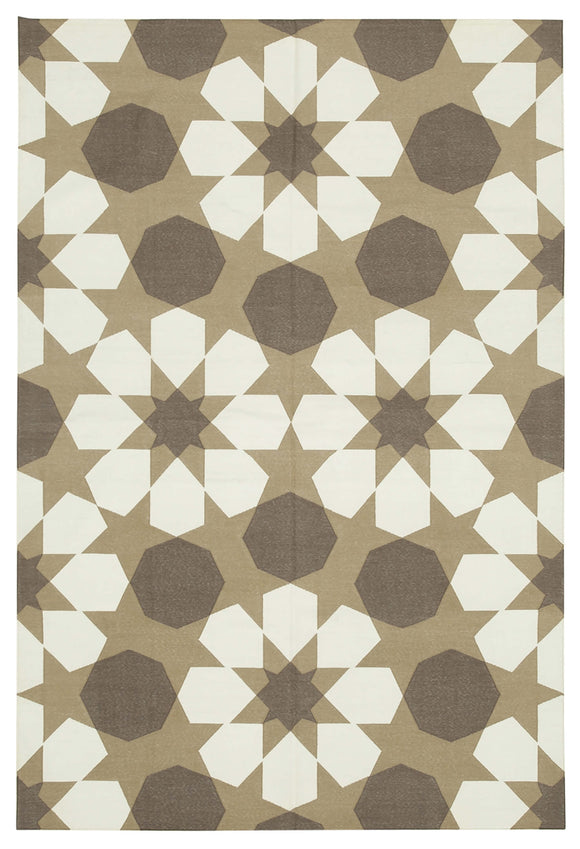 6' 1'' x 9' Flatweave Dhurrie Rug