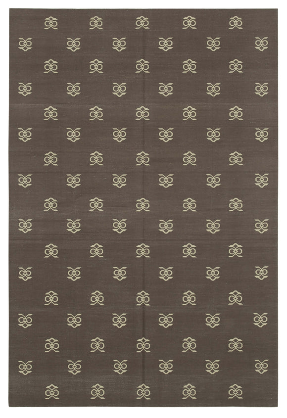6' 2'' x 9' Flatweave Dhurrie Rug