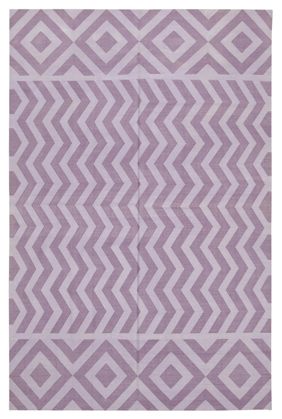 5' 11'' x 8' 10'' Flatweave Dhurrie Rug