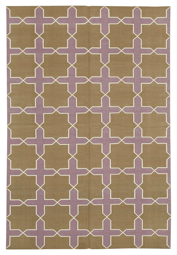 6' x 8' 11'' Flatweave Dhurrie Rug