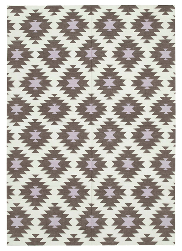 6' x 8' 8'' Flatweave Dhurrie Rug