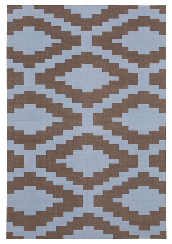 6' 1'' x 9' Flatweave Dhurrie Rug