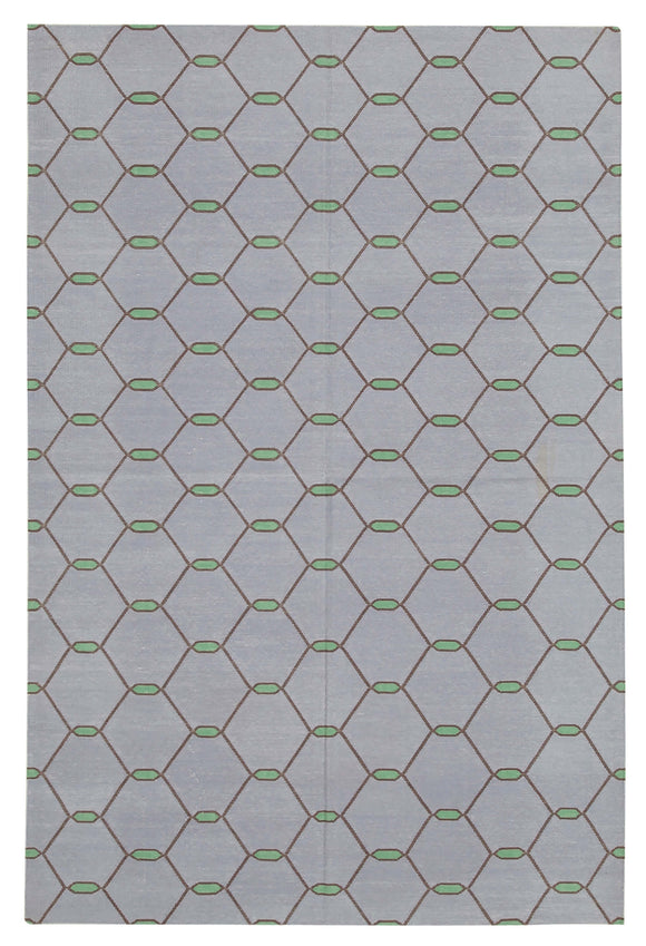 5' 4'' x 8' Flatweave Dhurrie Rug