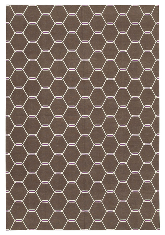 6' x 8' 8'' Flatweave Dhurrie Rug