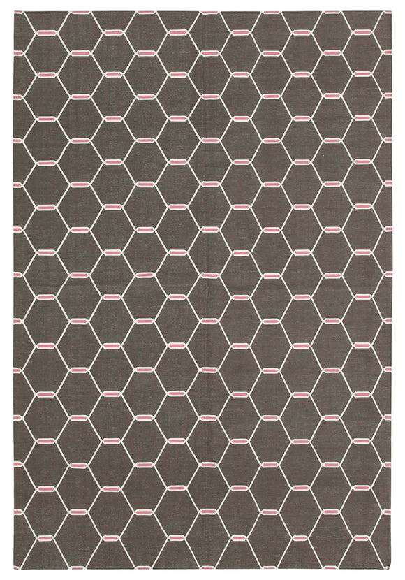 6' x 8' 11'' Flatweave Dhurrie Rug
