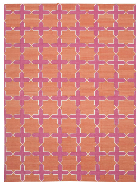 10' 1'' x 13' 9'' Flatweave Dhurrie Rug