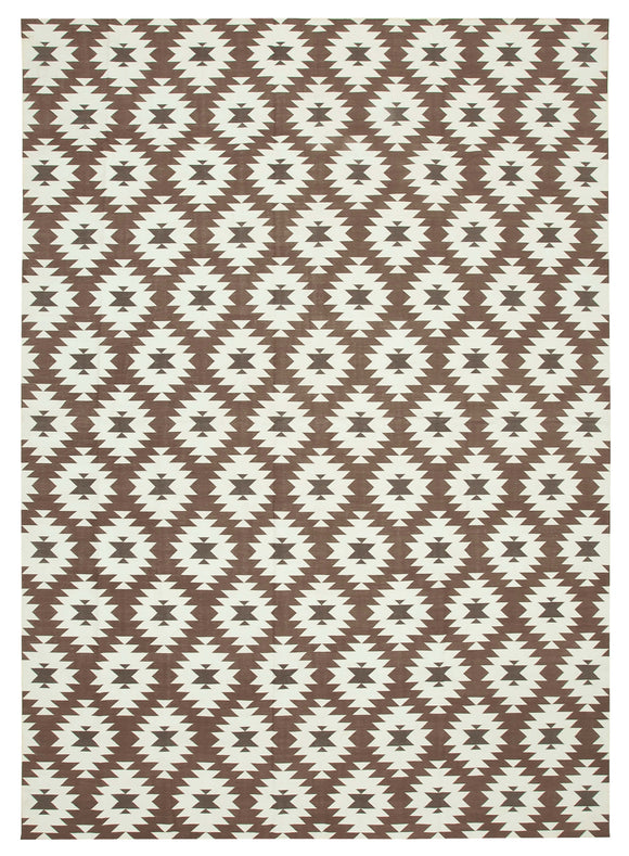 9' 11'' x 13' 10'' Flatweave Dhurrie Rug