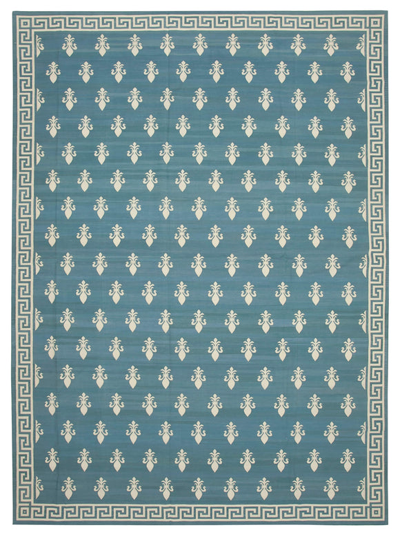 10' 2'' x 14' Flatweave Dhurrie Rug