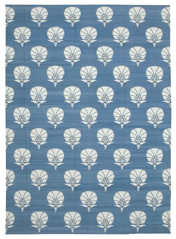 10' 2'' x 14' 1'' Flatweave Dhurrie Rug