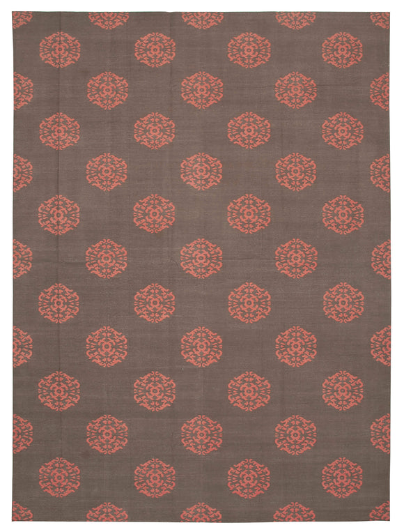 10' 3'' x 13' 9'' Flatweave Dhurrie Rug