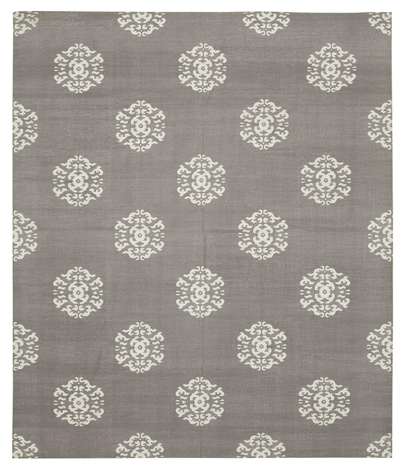8' x 9' 6'' Flatweave Dhurrie Rug