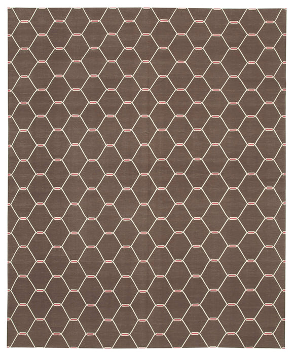 8' 1'' x 9' 9'' Flatweave Dhurrie Rug