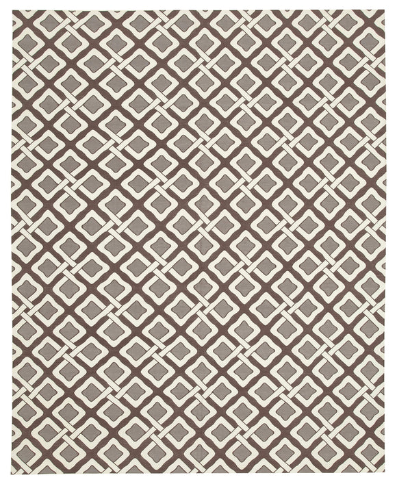 7' 11'' x 9' 11'' Flatweave Dhurrie Rug