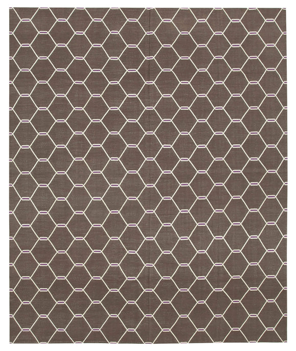 8' x 9' 10'' Flatweave Dhurrie Rug