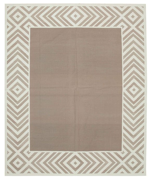 8' 1'' x 9' 10'' Flatweave Dhurrie Rug