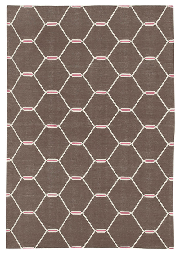 3' 8'' x 5' 5'' Flatweave Dhurrie Rug
