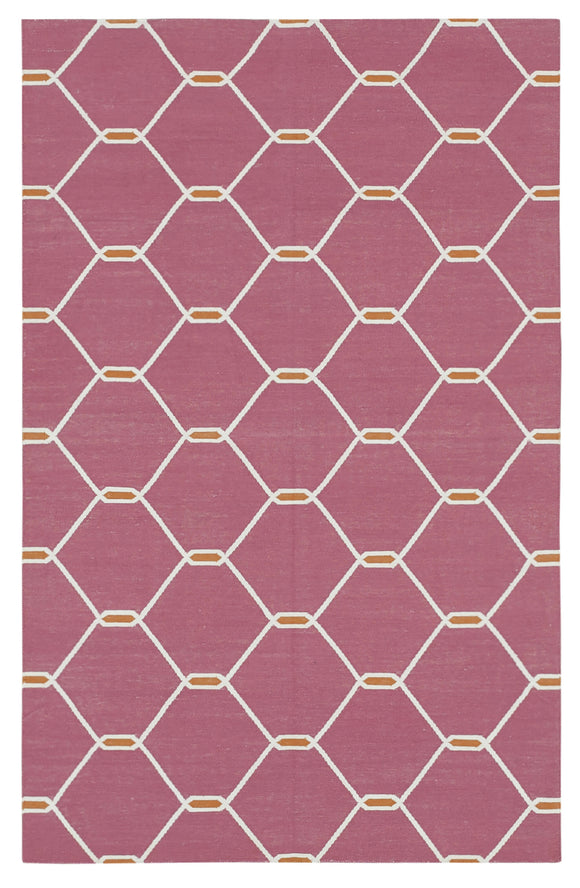 3' 6'' x 5' 5'' Flatweave Dhurrie Rug