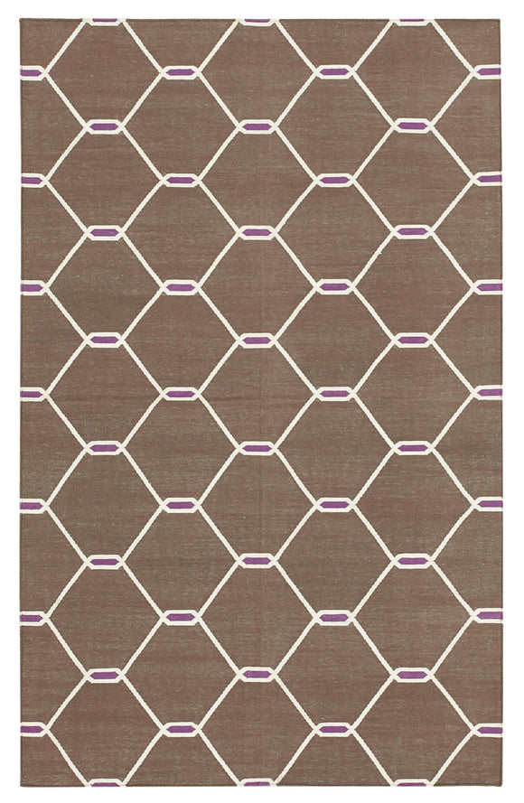 3' 5'' x 5' 5'' Flatweave Dhurrie Rug