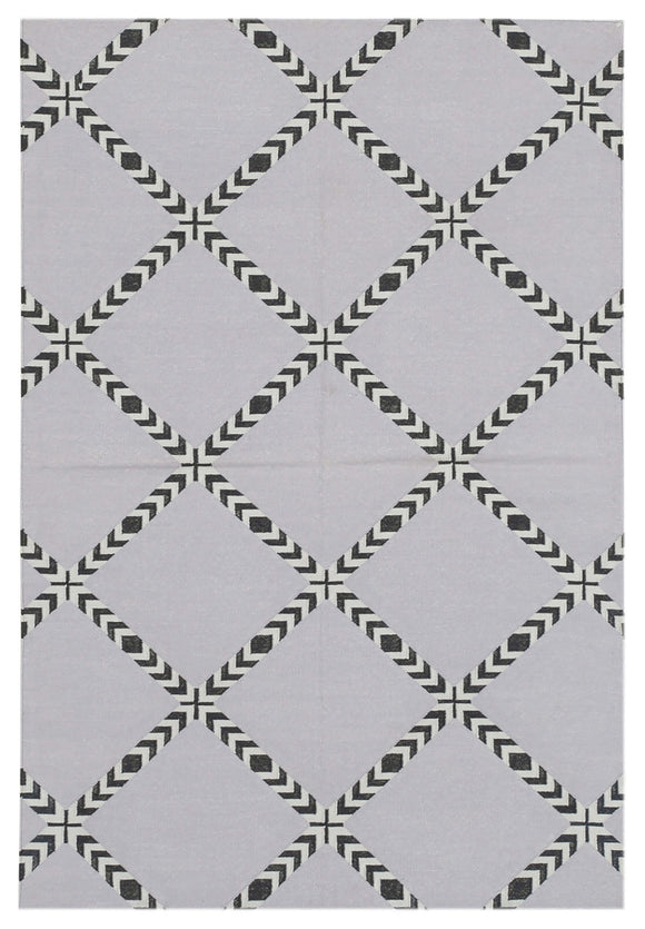 3' 6'' x 4' 11'' Flatweave Dhurrie Rug