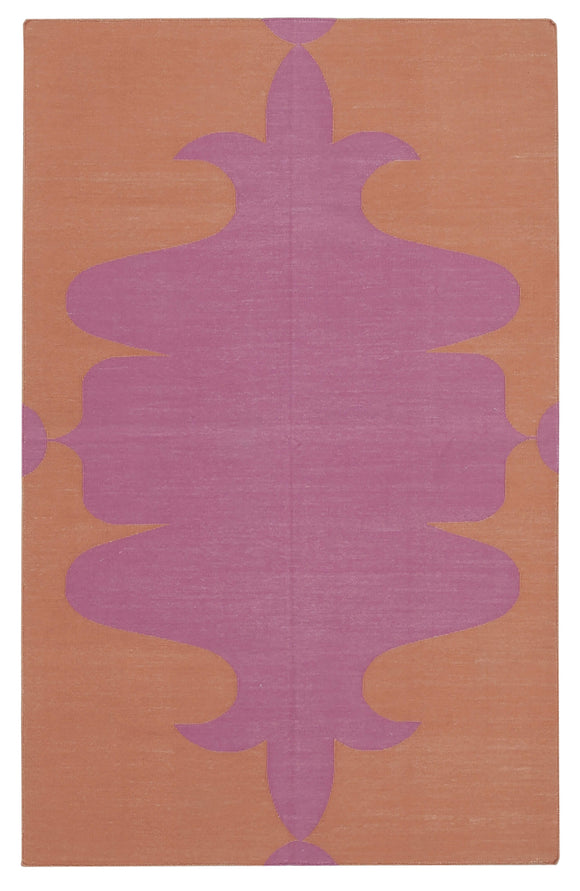 3' 5'' x 5' 6'' Flatweave Dhurrie Rug