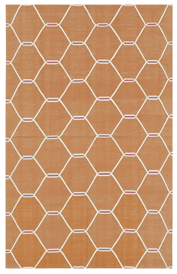 3' 6'' x 5' 6'' Flatweave Dhurrie Rug