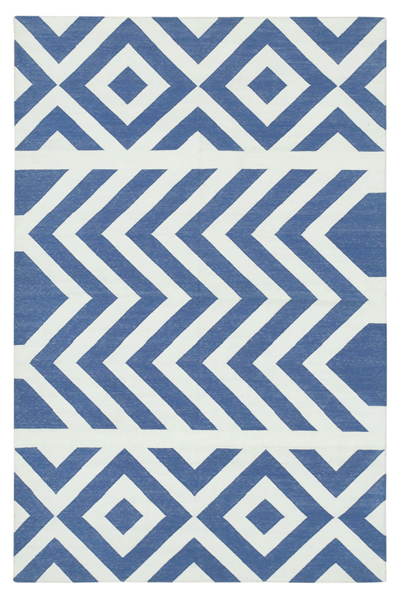 3' 7'' x 5' 5'' Flatweave Dhurrie Rug