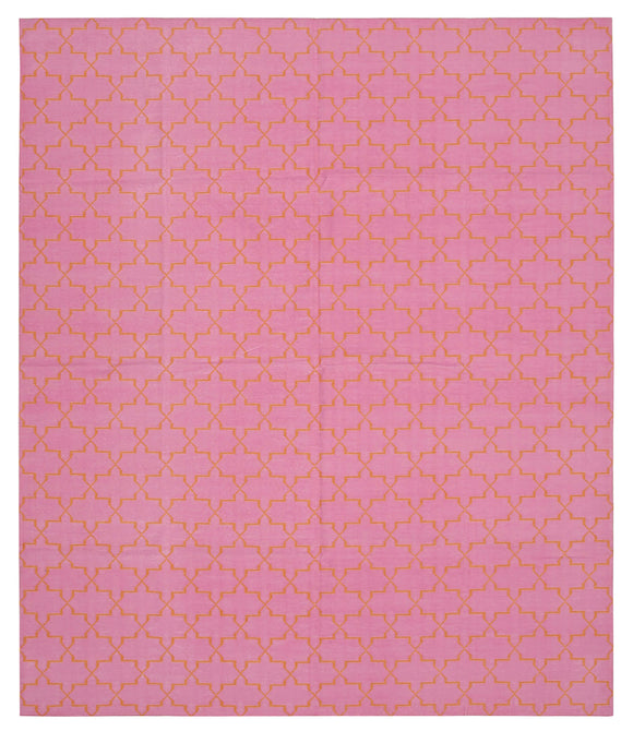 8' 3'' x 9' 10'' Flatweave Dhurrie Rug