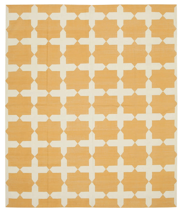 8' 2'' x 9' 8'' Flatweave Dhurrie Rug