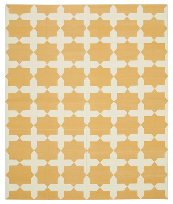 7' 10'' x 9' 7'' Flatweave Dhurrie Rug