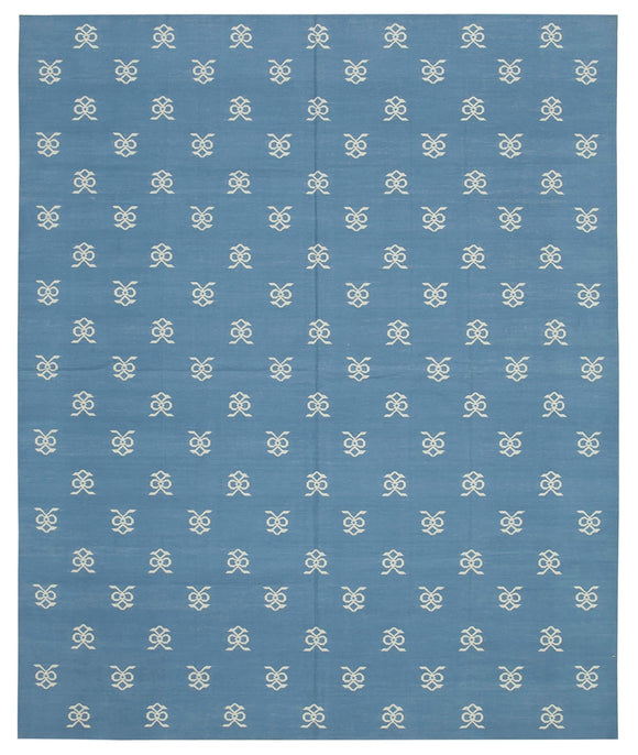 8' 1'' x 9' 10'' Flatweave Dhurrie Rug