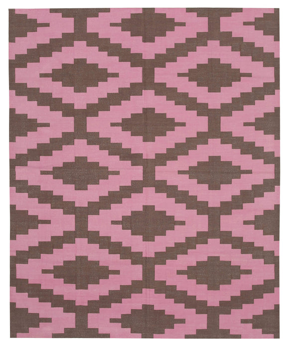 8' x 9' 10'' Flatweave Dhurrie Rug