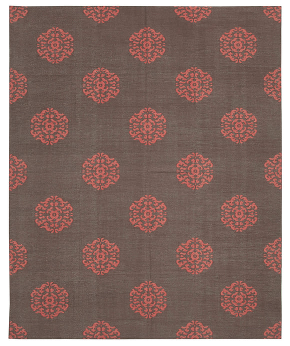 8' 1'' x 9' 10'' Flatweave Dhurrie Rug