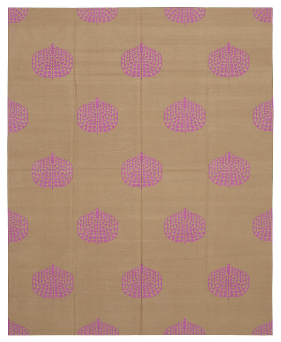 8' x 9' 10'' Flatweave Dhurrie Rug