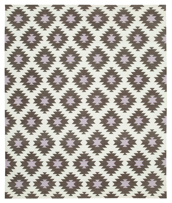 8' 1'' x 9' 9'' Flatweave Dhurrie Rug