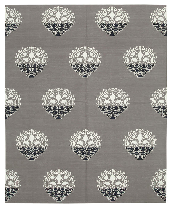 8' x 9' 11'' Flatweave Dhurrie Rug