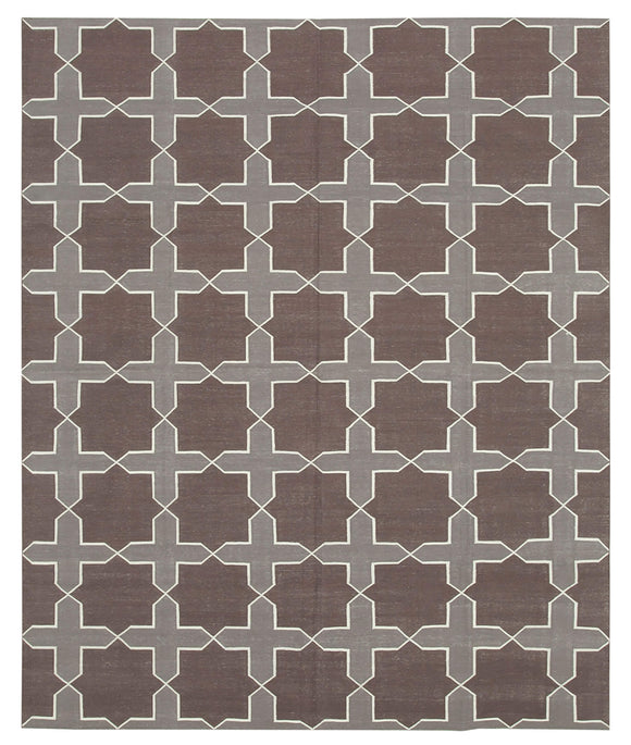 8' x 9' 8'' Flatweave Dhurrie Rug