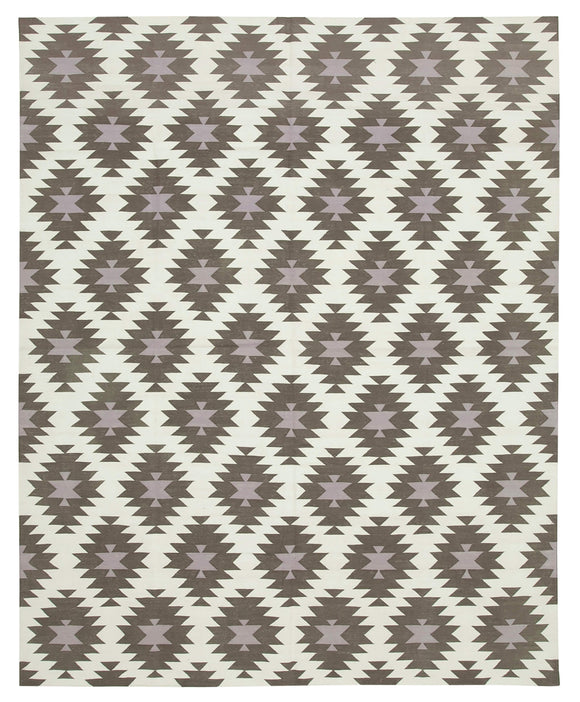 7' 11'' x 9' 10'' Flatweave Dhurrie Rug