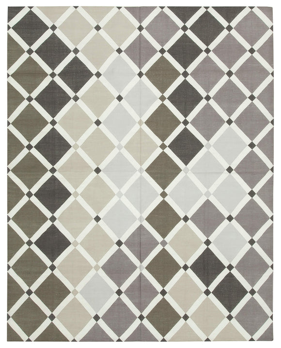 7' 10'' x 10' Flatweave Dhurrie Rug