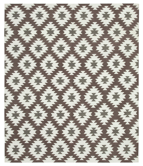 8' 4'' x 9' 11'' Flatweave Dhurrie Rug