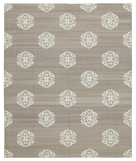 8' x 9' 9'' Flatweave Dhurrie Rug