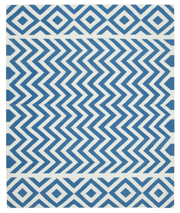 7' 11'' x 9' 9'' Flatweave Dhurrie Rug