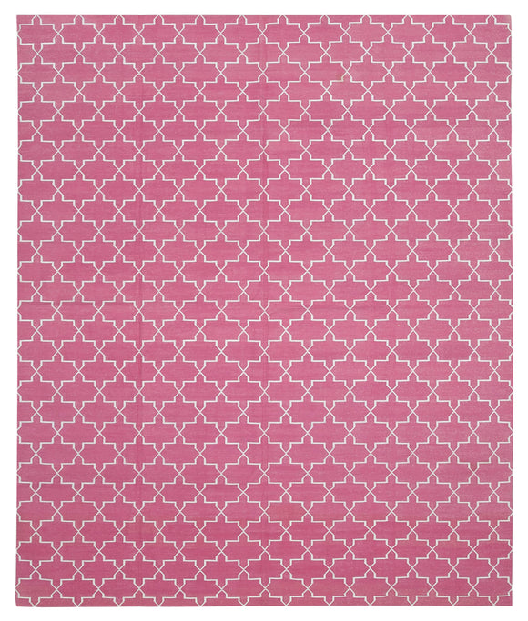 8' 1'' x 9' 9'' Flatweave Dhurrie Rug
