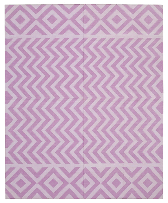 7' 11'' x 9' 9'' Flatweave Dhurrie Rug