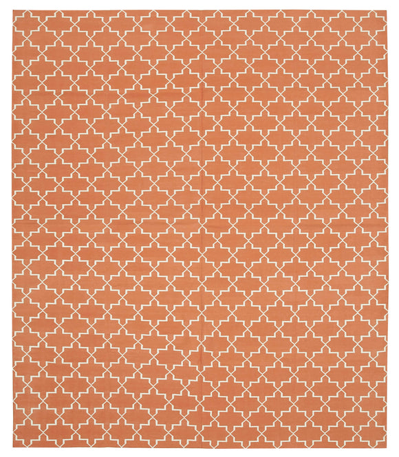 8' 4'' x 9' 10'' Flatweave Dhurrie Rug