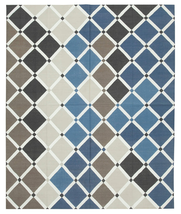 8' x 9' 9'' Flatweave Dhurrie Rug