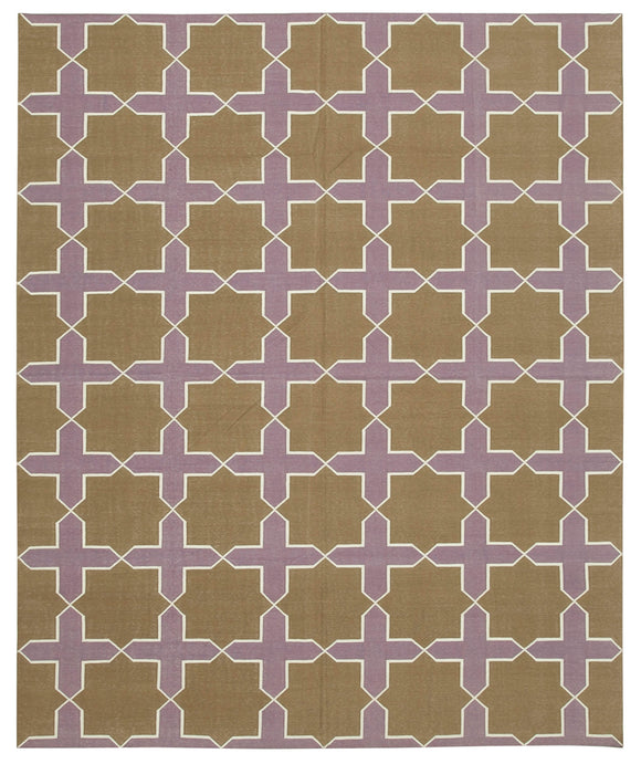 8' 1'' x 10' Flatweave Dhurrie Rug