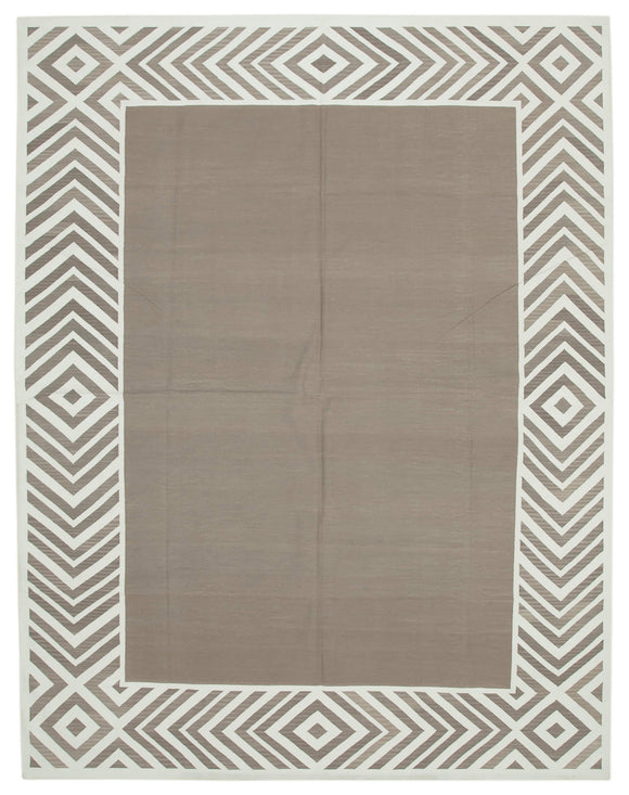 9' 2'' x 12' 2'' Flatweave Dhurrie Rug
